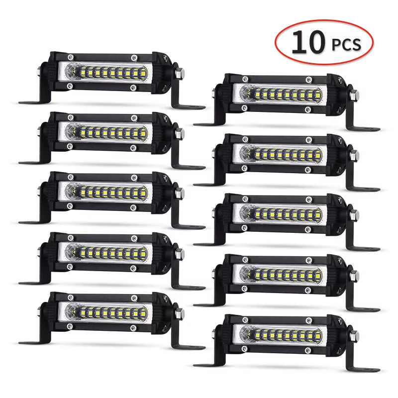 Auxiliary Spotlight Motorcycle Work Light Lights SMD for Jeep Truck Car SUV ATV Barra LED Headlights 4X4 off Road 12V 24V Barra