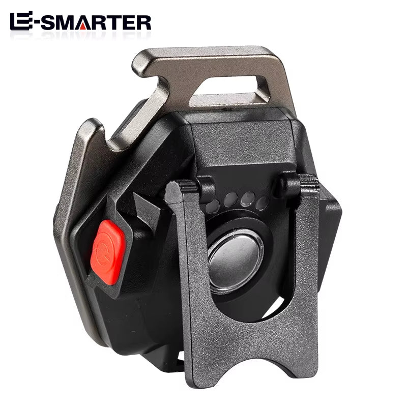 Mini LED Working Light Multifunctional COB Keychain Light Rechargeable Portable Flashlight Outdoor Camping Torch