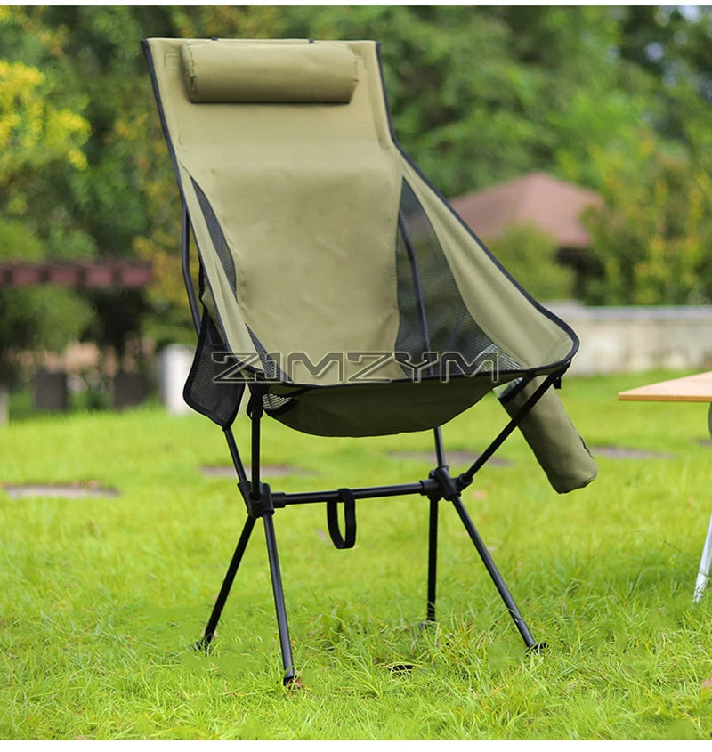 High Back Camping Chair, Lightweight Camping Folding Chair