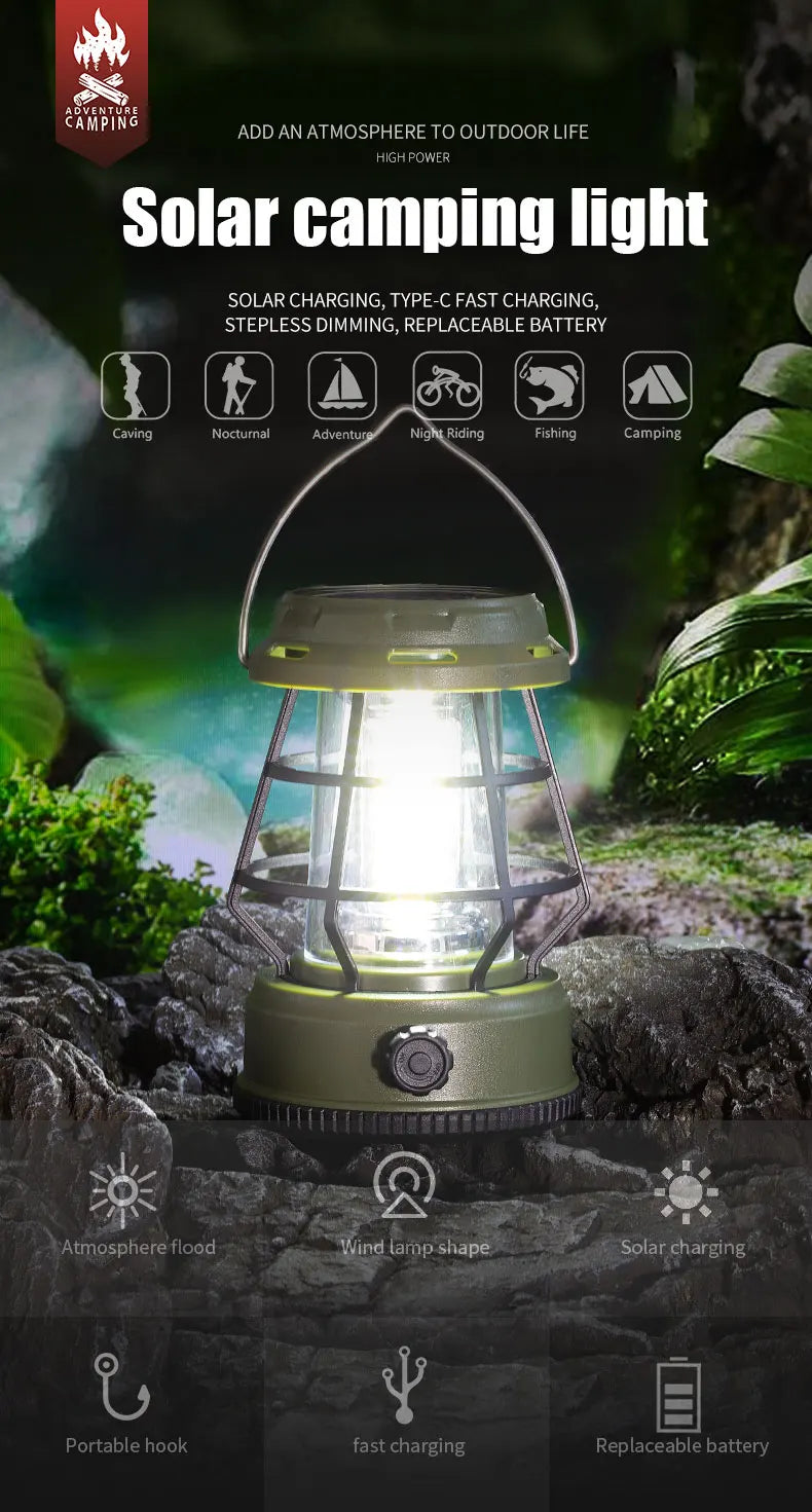 Solar Portable Lanterns LED Rechargeable