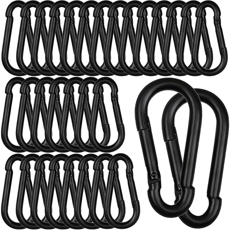 10/20/30Pcs Aluminum Carabiner Clips Snap