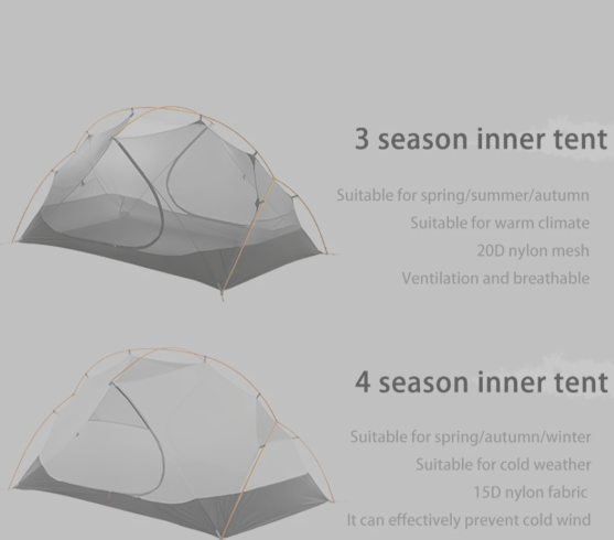 Camping Tent 3-4 Season Waterproof Tent