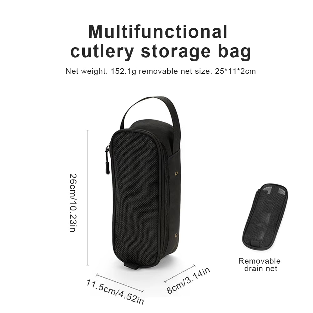 Camping Cookware Storage Bag Multifunctional Outdoor BBQ Cookware Bag Waterproof Camping Utensils Bag Outdoor Camping Supplies
