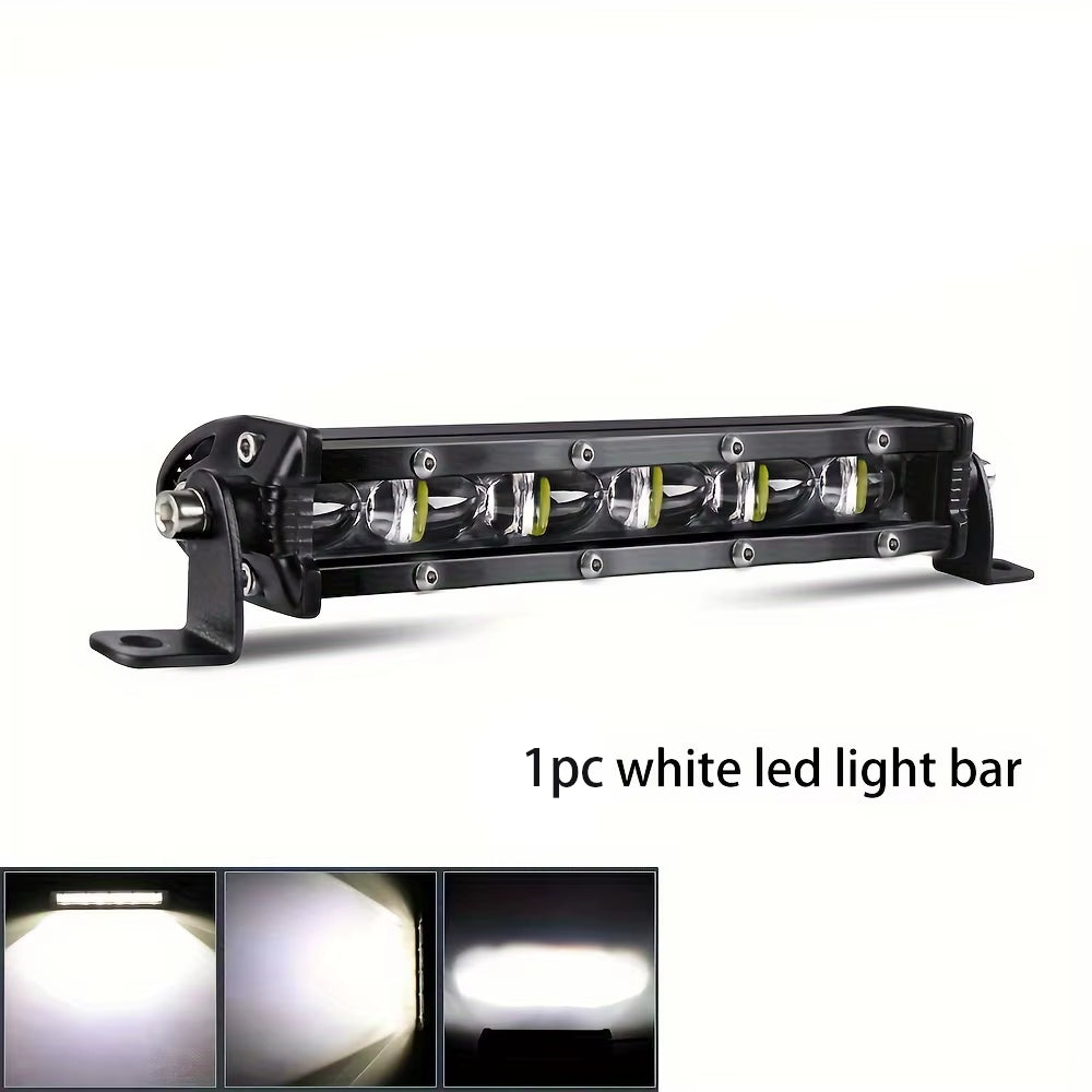 Super Bright LED Light Bar Offroad 8" 12V 24V Spotlight Barra LED Work Light for Lada Truck 4X4 SUV ATV Car Driving Fog Light