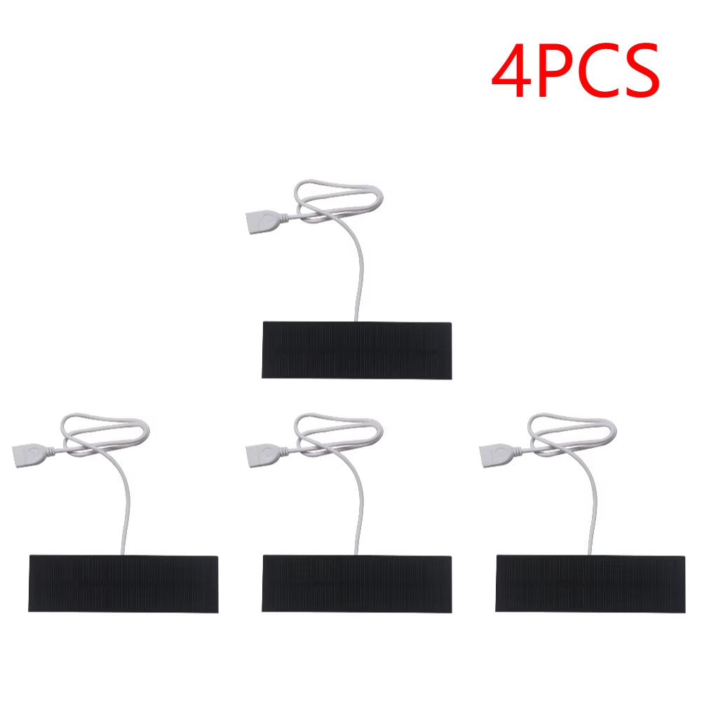 1-5PCS Mini Solar Panel Power Battery Cell Charger Outdoor DIY Power Solar System Board round Lamp Panel Charging