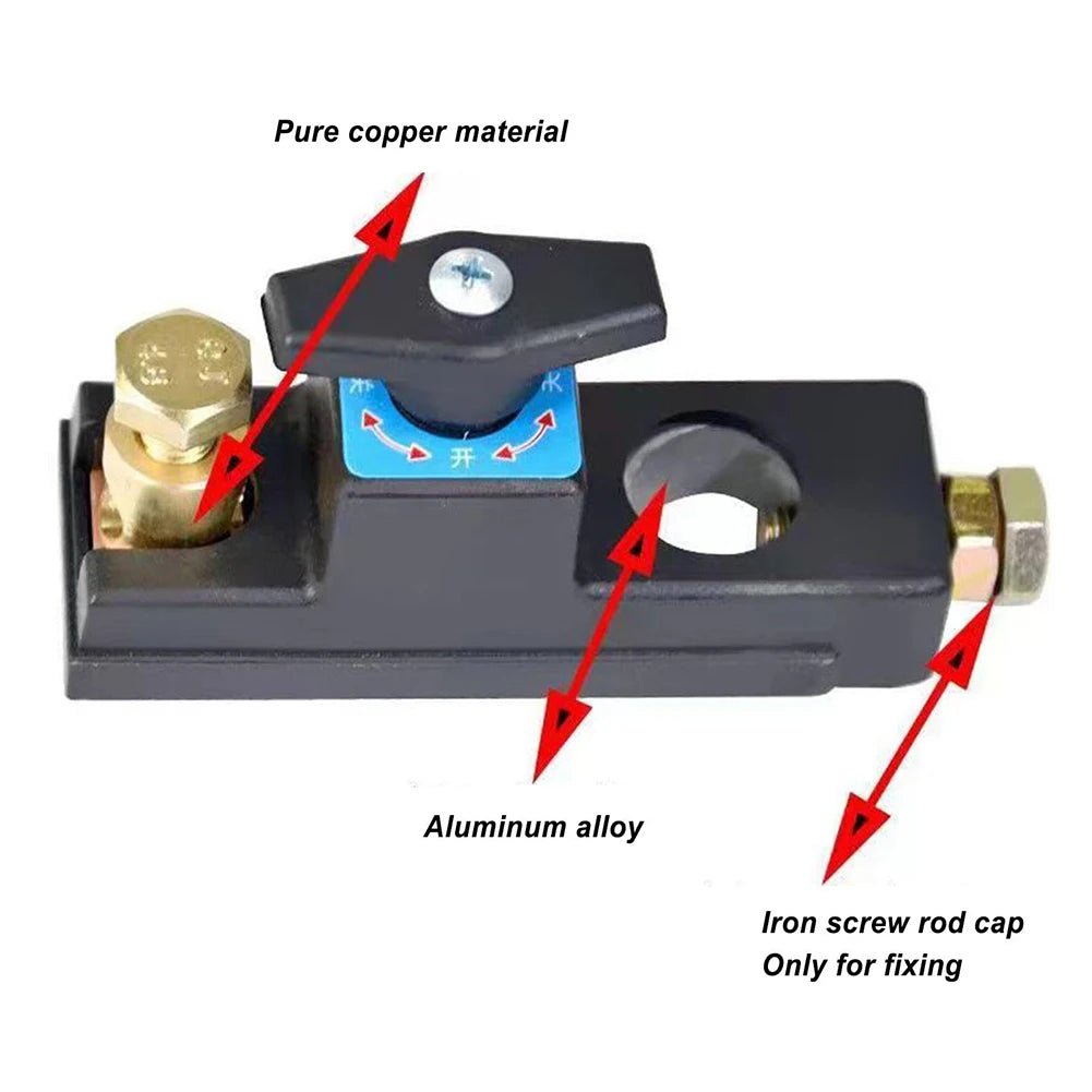 12V/24V Universal Car Battery Disconnect Switch Isolator Car Power Cut off Switch Battery Terminal Anti-Leakage Switch Car Parts