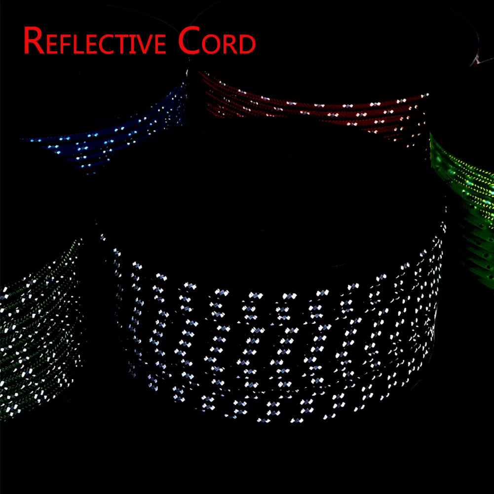 Reflective Paracord 30M Cord Strands 6Mm Tent Rope Camping Survival Accesorios Warning Parachute Line Hiking Canopy Lanyard