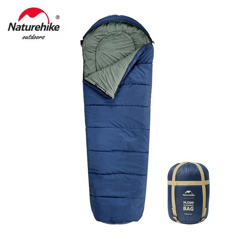 Sleeping Bag MJ300 -1℃ Lightweight MJ600 -12℃ Mummy Sleeping Bag Outdoor Camping Cotton Winter Warm Sleeping Bags
