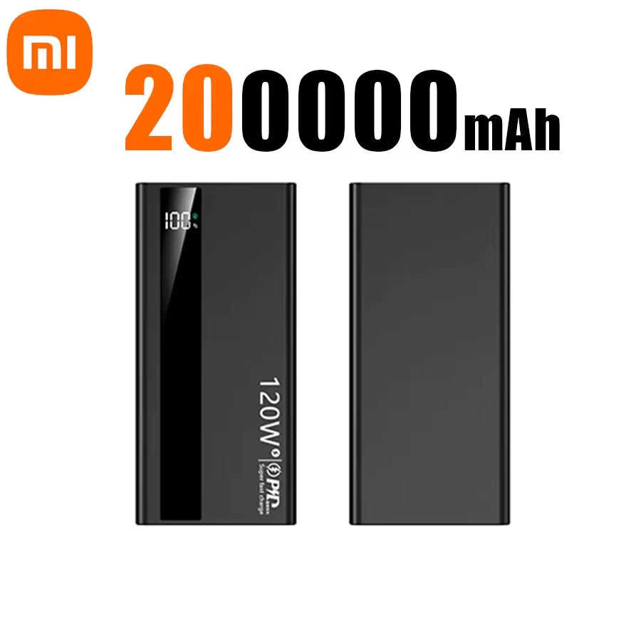 Xiaomi 500000Mah 120W Super Fast Charging High Capacity Power Bank External Battery Portable Battery Charger for Iphone Samsung