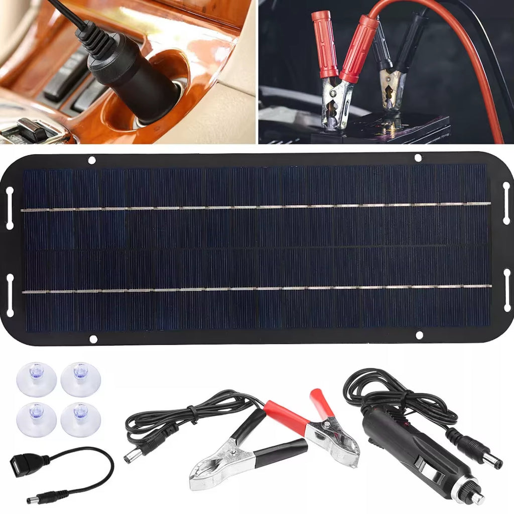 Solar Cells Panel 30W Solar Battery Trickle Charger 12V Olt Power Solar Panel Solar Battery Charger Car Van Boat Maintainer Kit