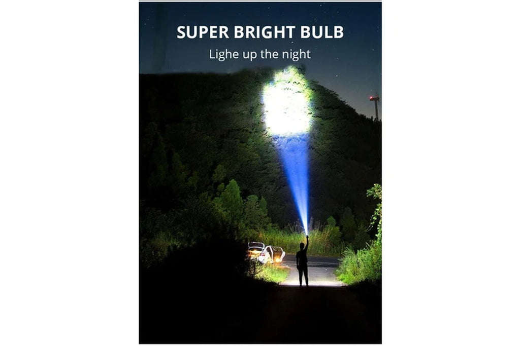 Leona Co Super Bright Torch LED 1200000 High Lumens Flashlight Gold