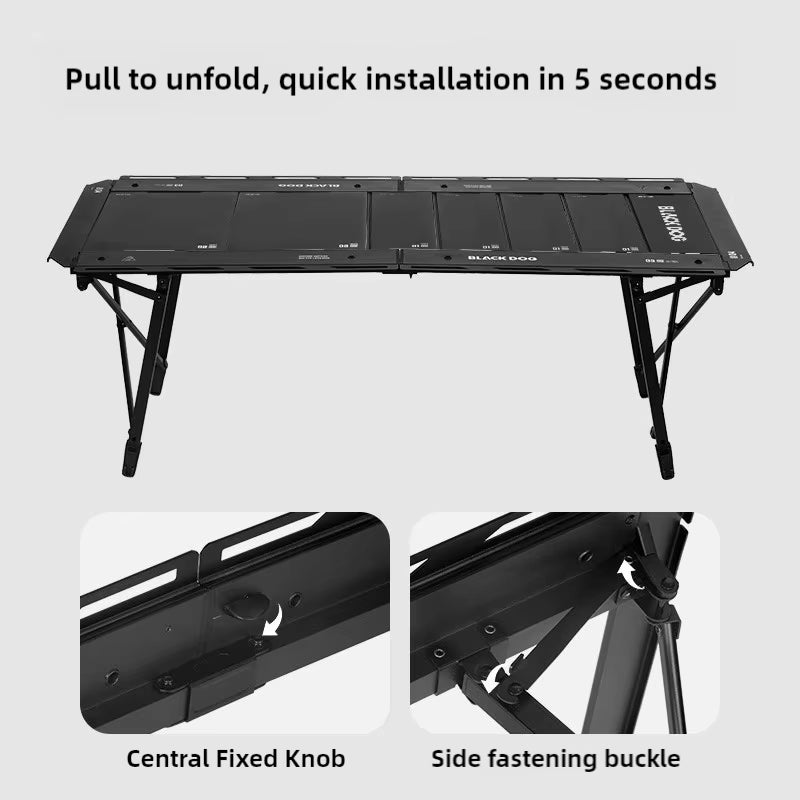 BLACKDOG Outdoor Camping Hundred Folding Table Camping Table IGT Free Combination Table Aluminum Outdoor Portable Camping Table