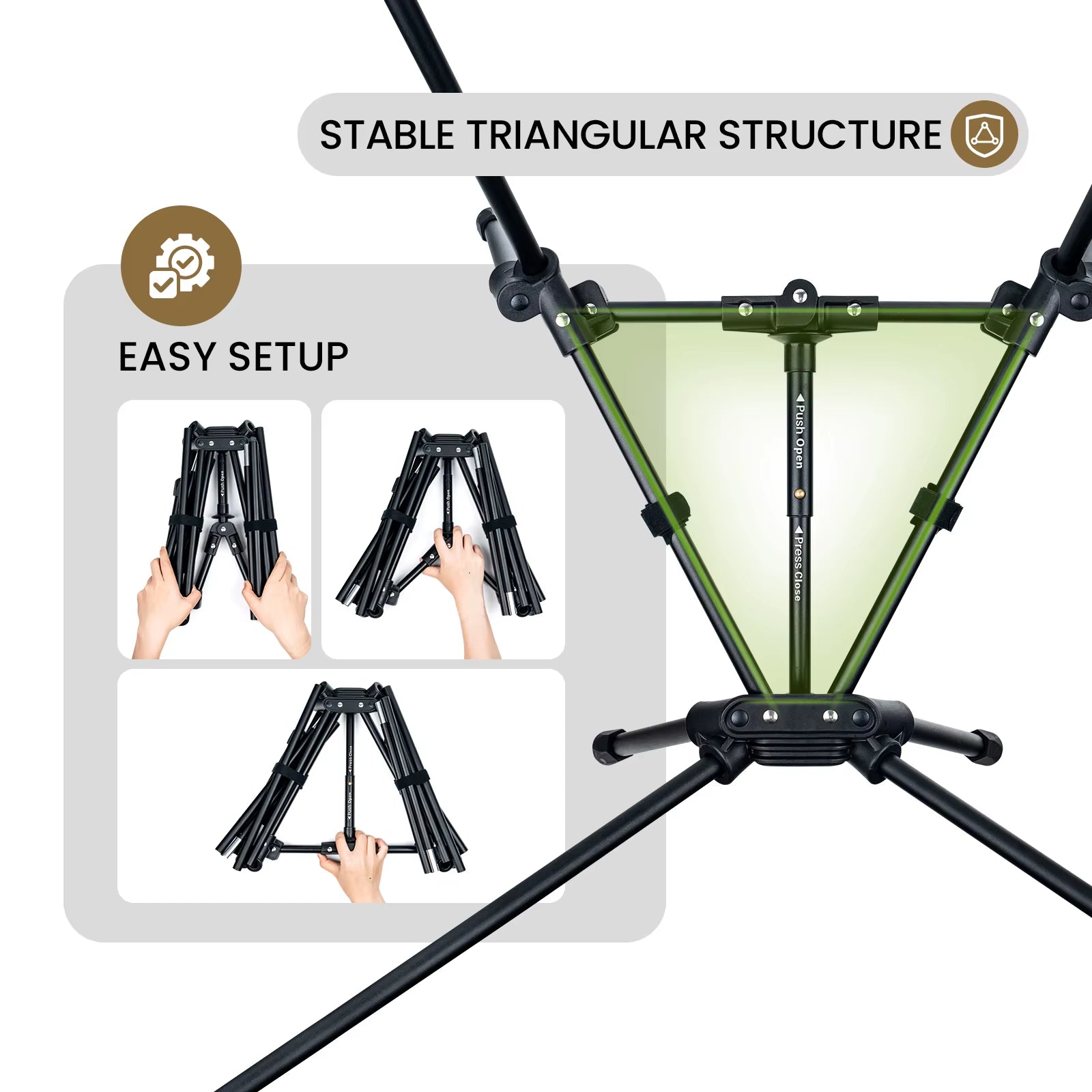 Portable Tigerblade Camping Chairs Outdoor Folding Fishing Chair for Trekking BBQ Parties Gardening Beach Indoor Use
