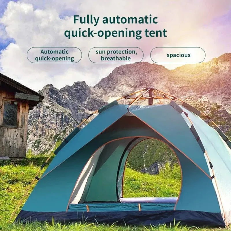Automatic Quick Open Instant Pop up Tent for Outdoor Waterproof Sunscreen Folding Tent Camping Tents Hiking Picnic Beach