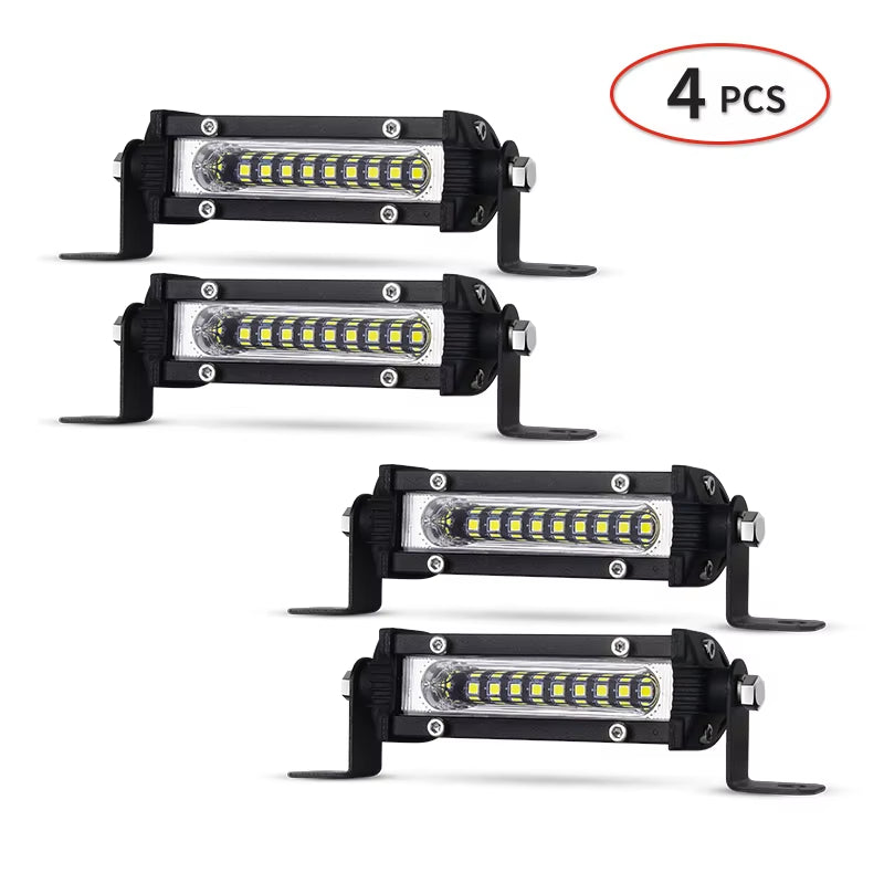 Auxiliary Spotlight Motorcycle Work Light Lights SMD for Jeep Truck Car SUV ATV Barra LED Headlights 4X4 off Road 12V 24V Barra