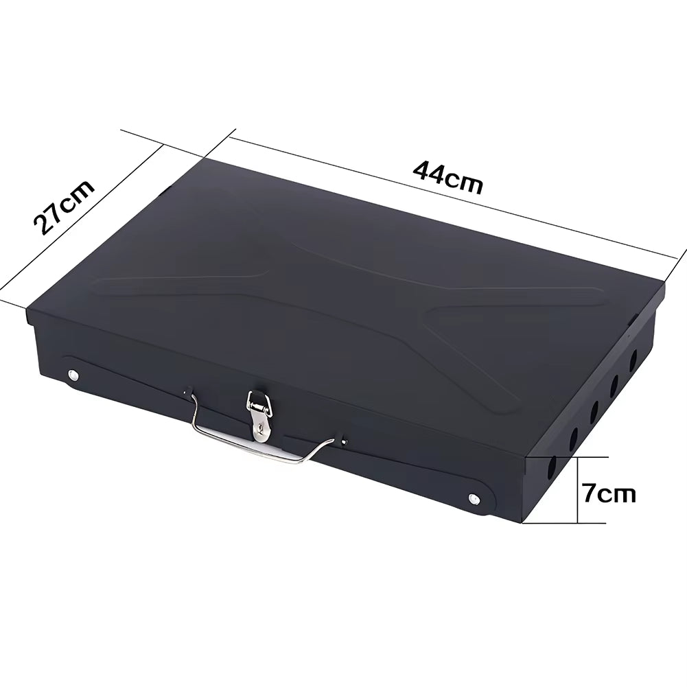 Stainless Steel Portable BBQ Grill Lightweight Folding BBQ Charcoal Grill Multifunction for Outdoor Cooking Camping Picnics