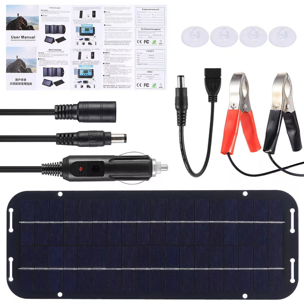 Solar Cells Panel 30W Solar Battery Trickle Charger 12V Olt Power Solar Panel Solar Battery Charger Car Van Boat Maintainer Kit