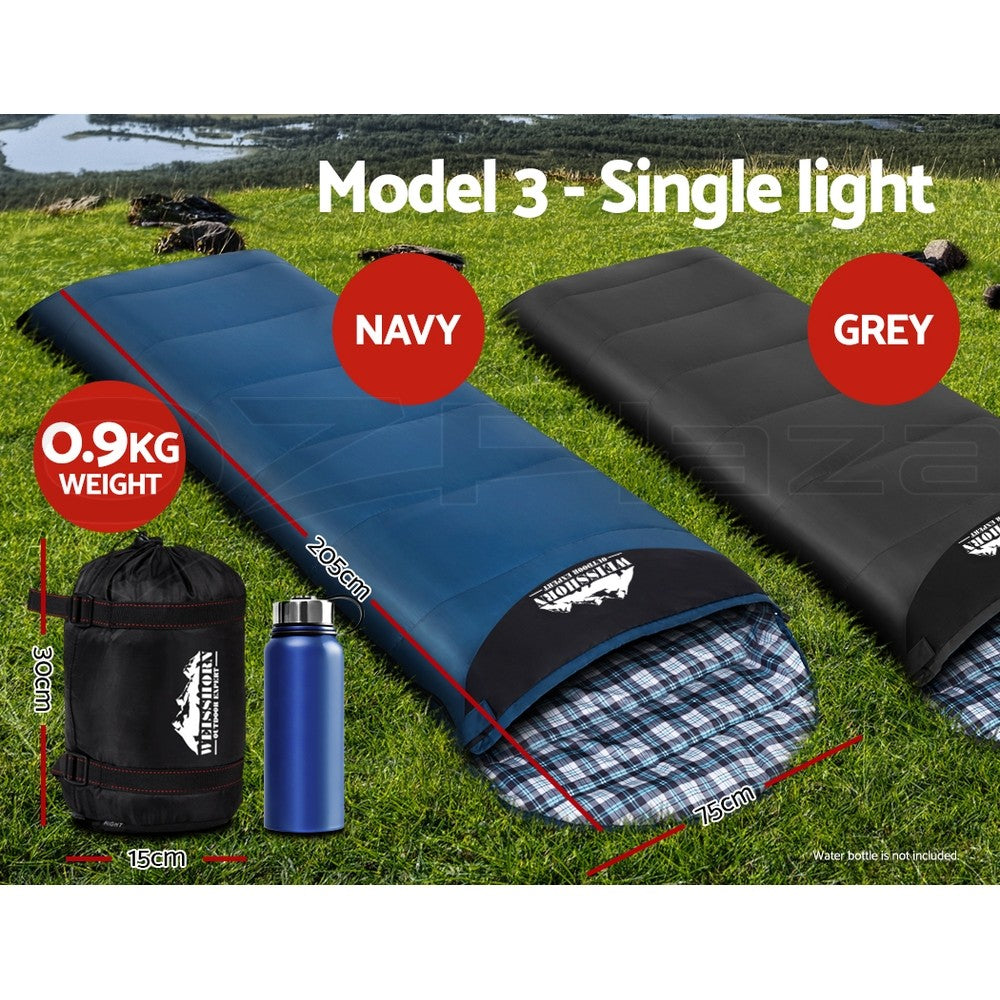 Weisshorn Sleeping Bag Bags Single Double Camping Hiking Tent Winter Summer