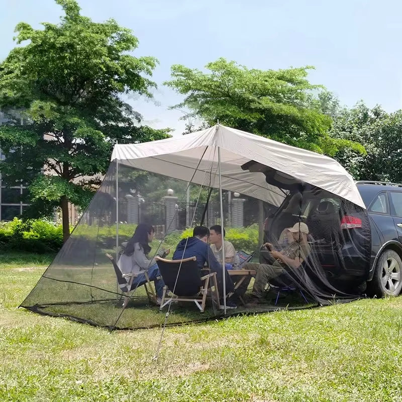 Outdoors Camping Car Tent Mosquito Prevention Mesh Bed Canopy Sunshade Folding Quick Installation Professional Camping Tents