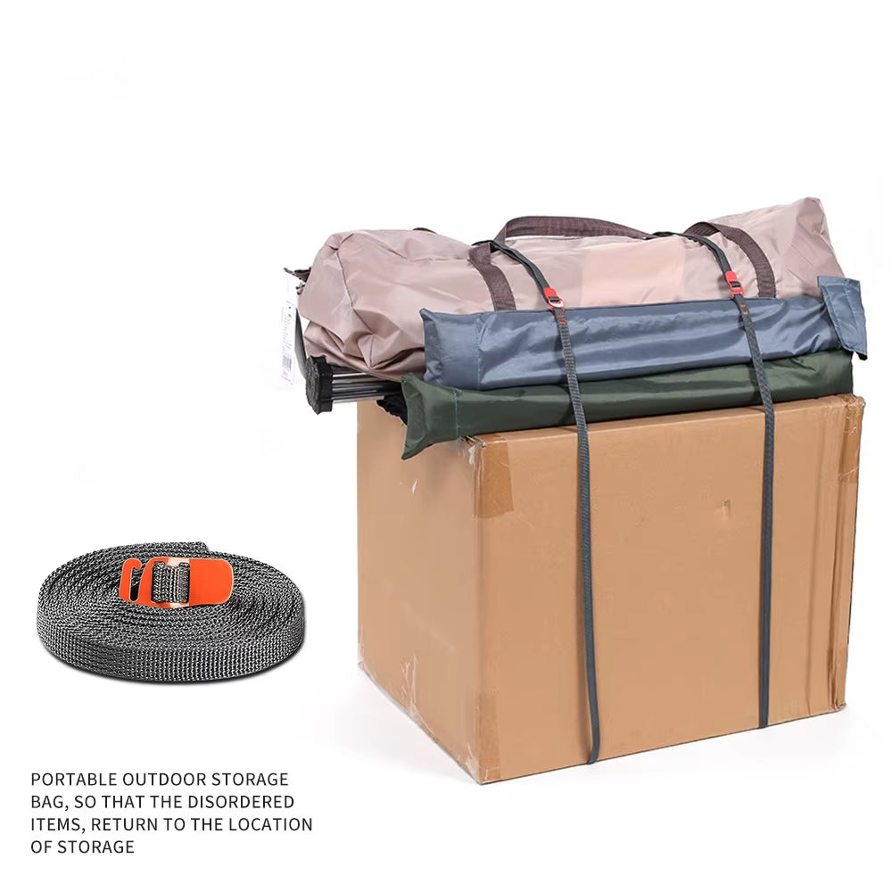 EDC Camping Outdoor Travel Equipment Durable Quick Release Luggage Strap with Stainless Steel Buckle Hook Release Type Gear