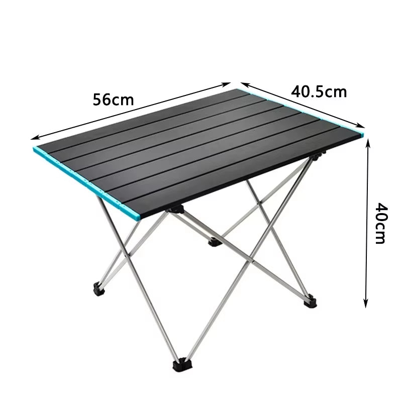 Ultralight Portable Folding Camping Table Foldable Outdoor Dinner Desk High Strength Aluminum Alloy for Garden Party Picnic BBQ