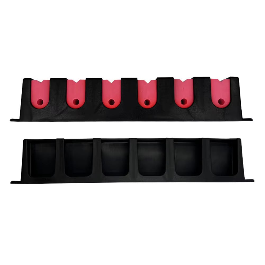 Wall Mount Fishing Rod Rack Vertical Fishing Pole Holders Store 6 Rods Fishing Pole Rack for Garage Wall
