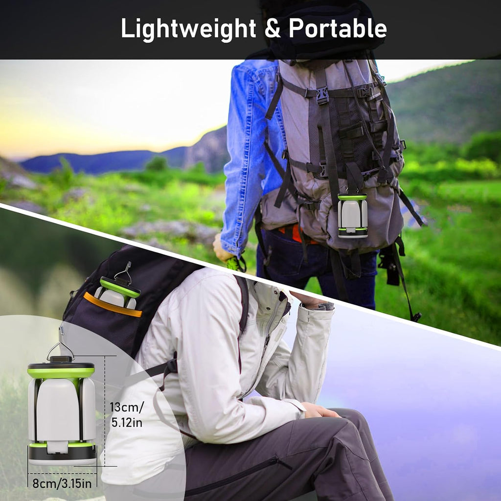 Camping Lantern Rechargeable, Super Bright LED Camping Lights Lamp with 7 Light