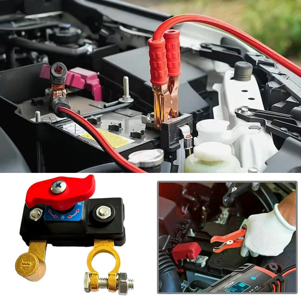 12V Car Battery Cut off Switch Disconnect Isolator Cut-Off Power Cutoff Switch Car Battery Power off Switch Anti-Leakage Circuit