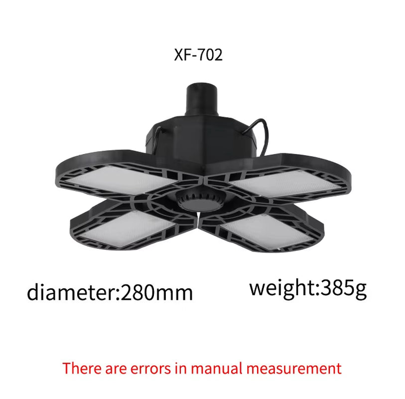 104 LED Solar Camping Light 4 Leaf Foldable Garage Light Rechargeable with Remote Waterproof Outdoor Emergency Tent Light
