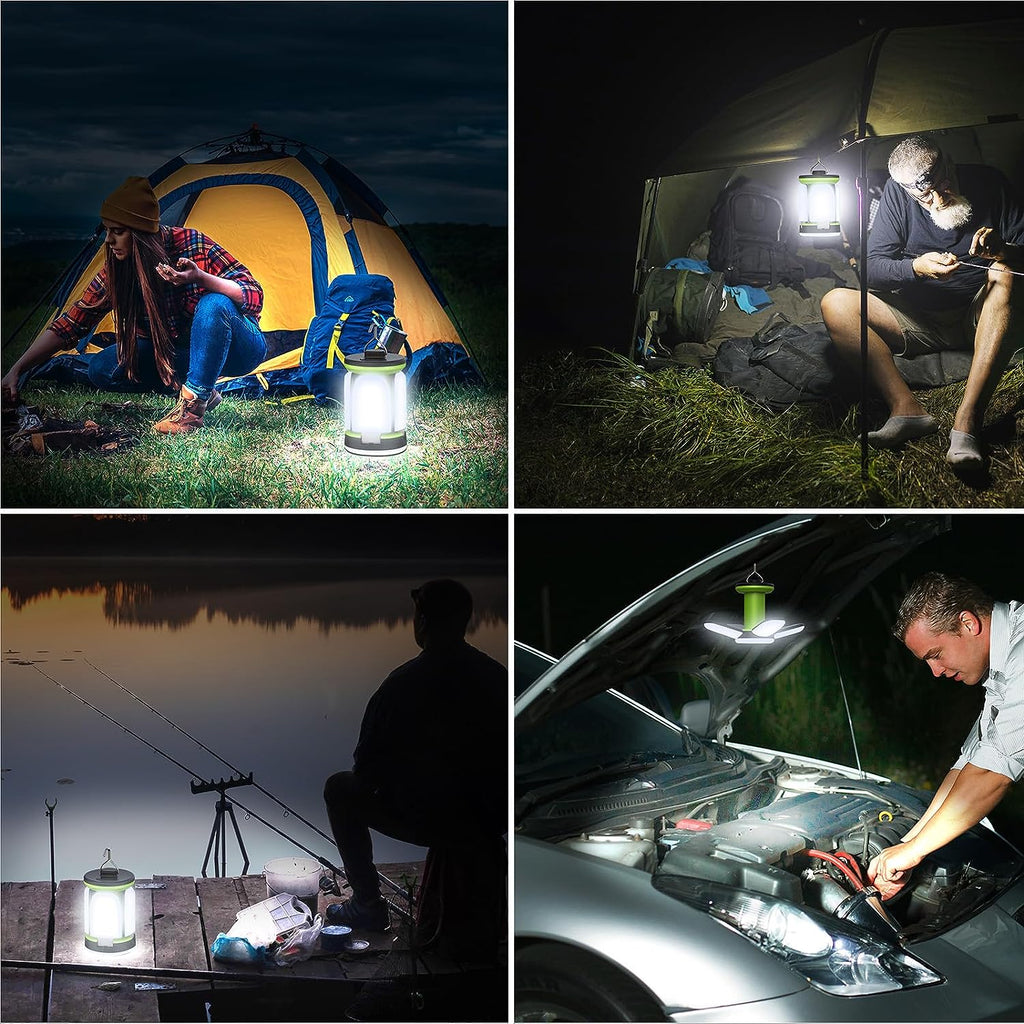 Camping Lantern Rechargeable, Super Bright LED Camping Lights Lamp with 7 Light