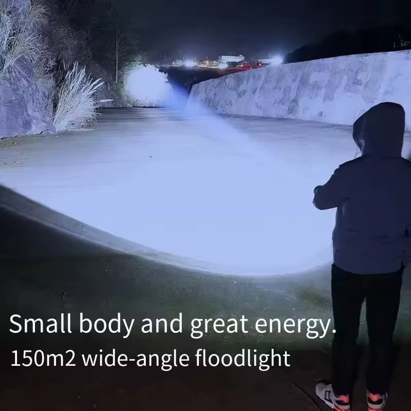 Ultra Powerful Flashlight 3 Core LED Mini Tactical Flashlight USB Rechargeable High Power LED Torch with Magnet Hand Lamp Gift