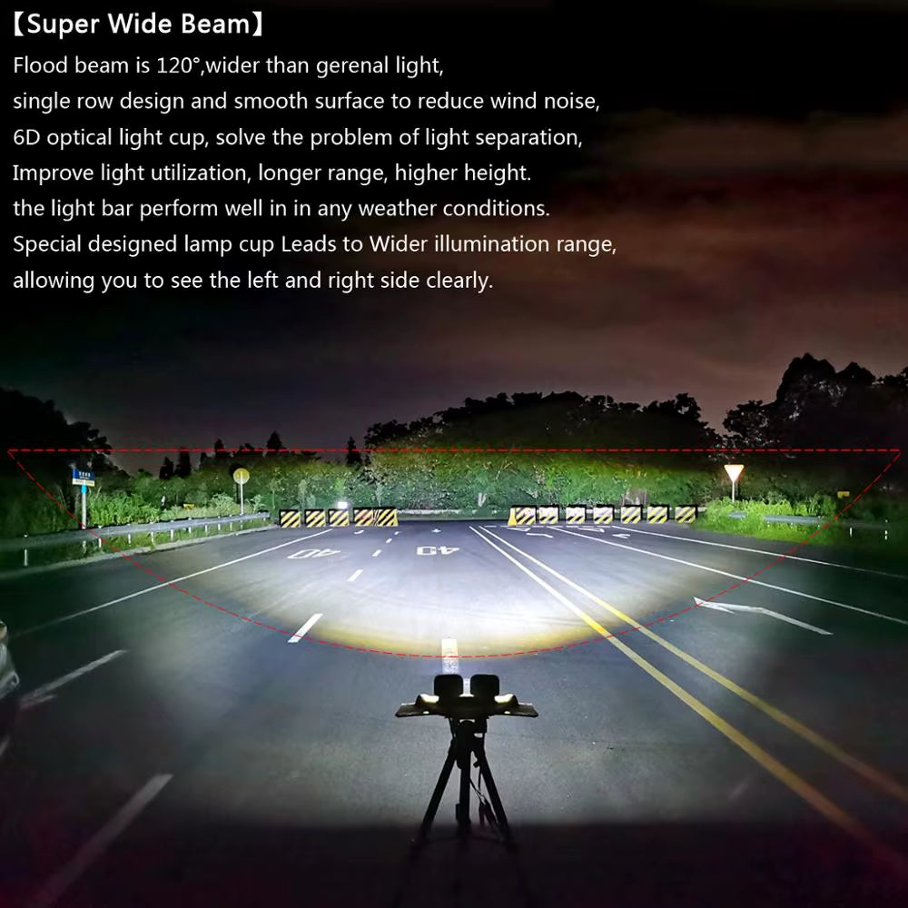6D Lens 5 Inch round Square Led Work Light 12V for Car 4WD ATV SUV UTV Trucks 4X4 Offroad Motorcycle Auto Working Driving Lights