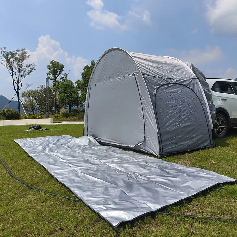Rear Car Tents with Rainfly, Sun Shade, Tarp Included, SUV Camping Tents, Tailgate Tents, Waterproof Rain Cover, Multifunction