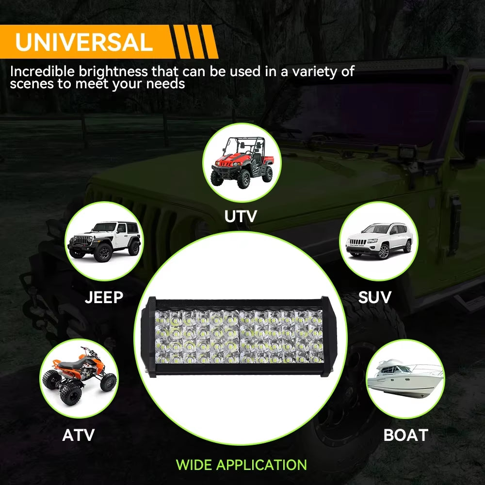LED Bar Work Light 12V Offroad Spot Flood Combo LED Bar Work Light for ATV UTV Lada Niva 4X4 Truck Boat SUV