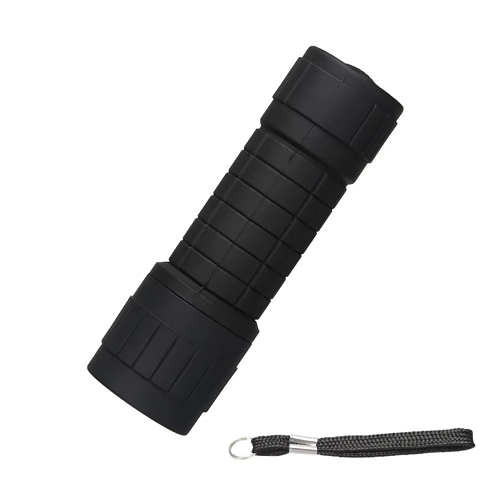 Mini 9 LED Flashlight Handheld Outdoor Flashlight Waterproof Camping Torch Lamp Lantern Use AAA Battery