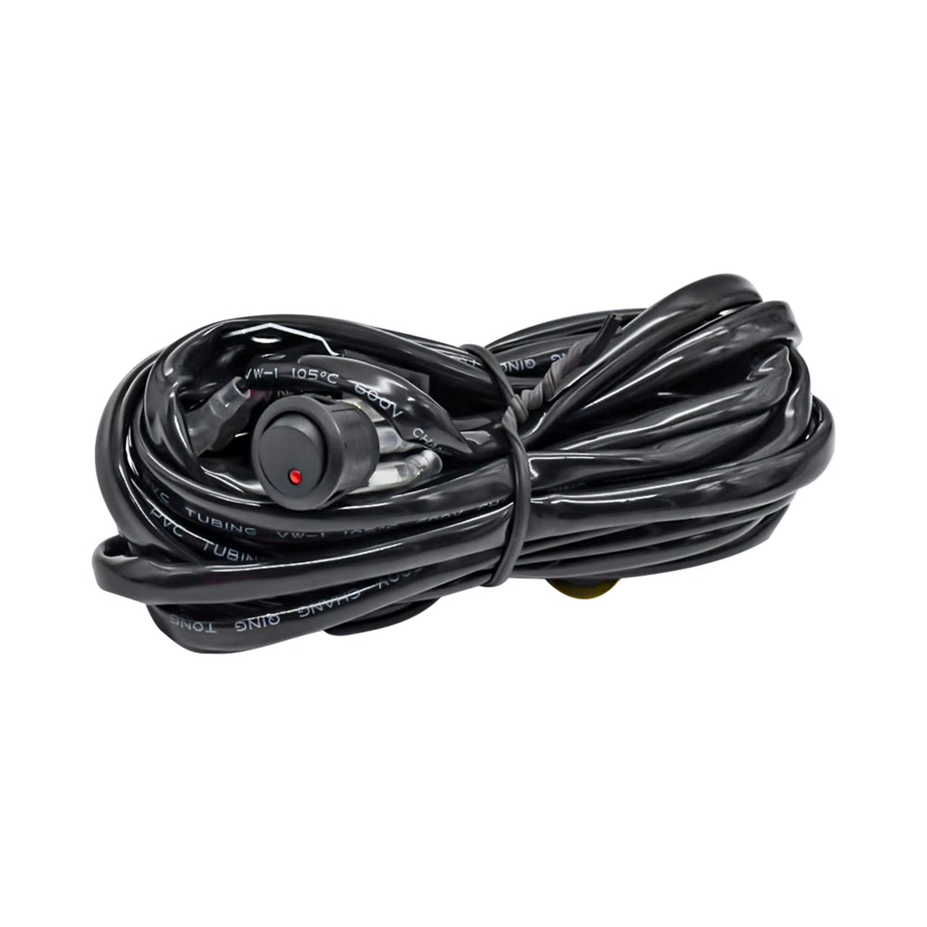 LED Light Bar Wiring Harness Kit, 300W 2 Leads 16 AWG Universal LED Work Light Bar Wiring Harness with 12V 40A Relay on & Off