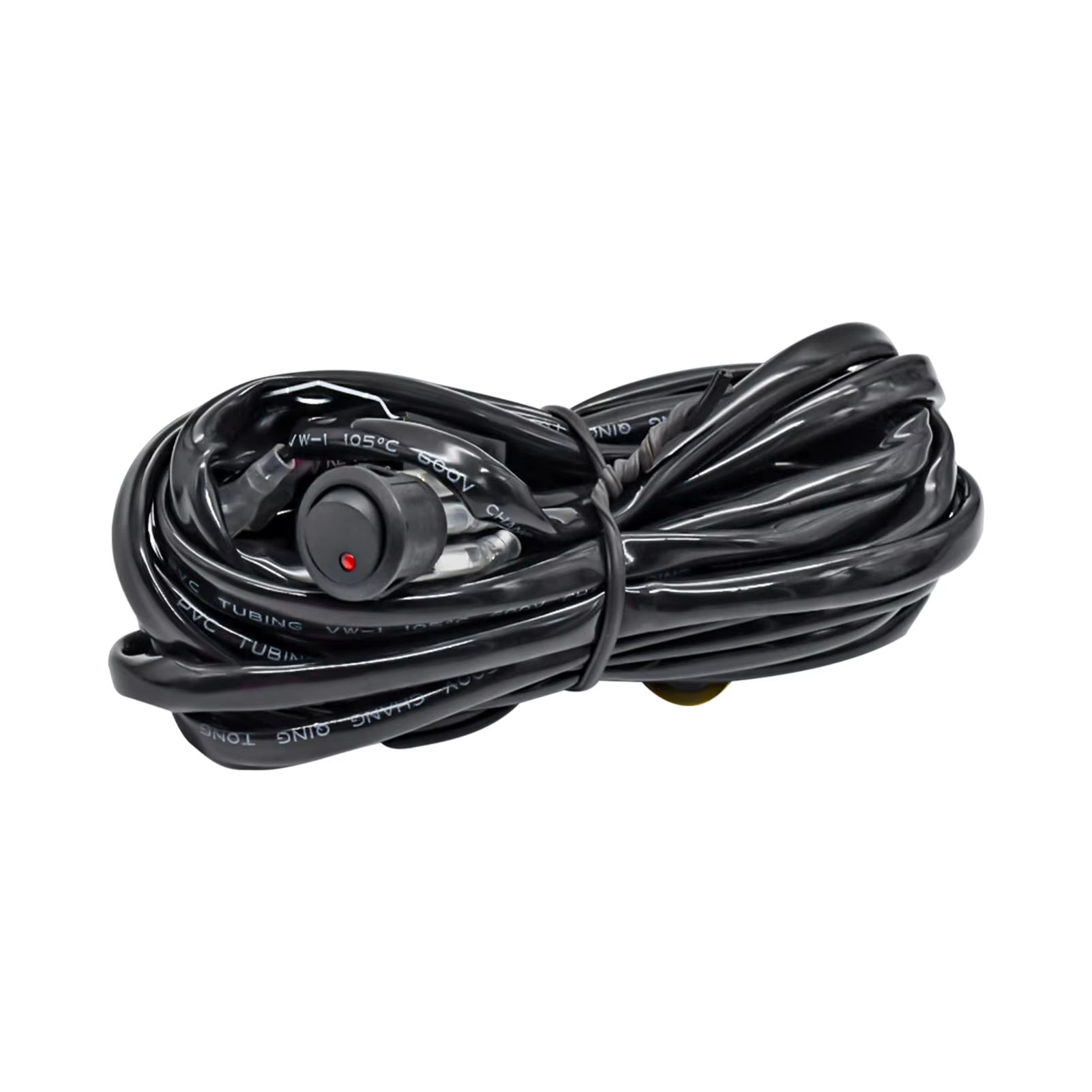 LED Light Bar Wiring Harness Kit, 300W 2 Leads 16 AWG Universal LED Work Light Bar Wiring Harness with 12V 40A Relay on & Off