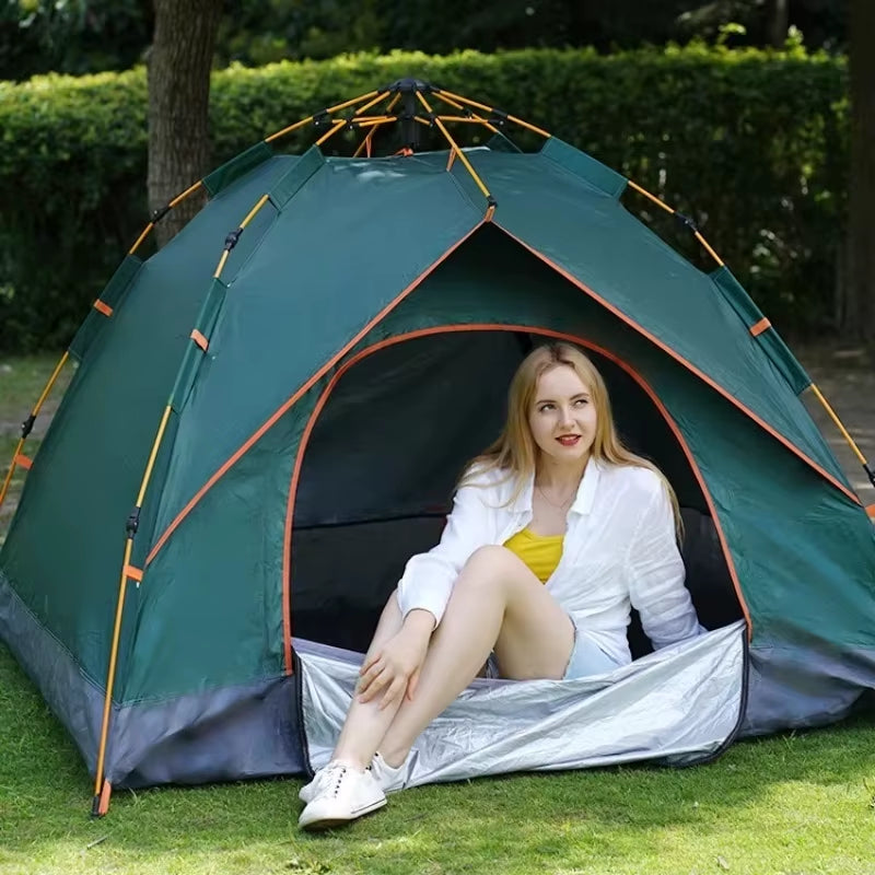 Automatic Quick Open Instant Pop up Tent for Outdoor Waterproof Sunscreen Folding Tent Camping Tents Hiking Picnic Beach