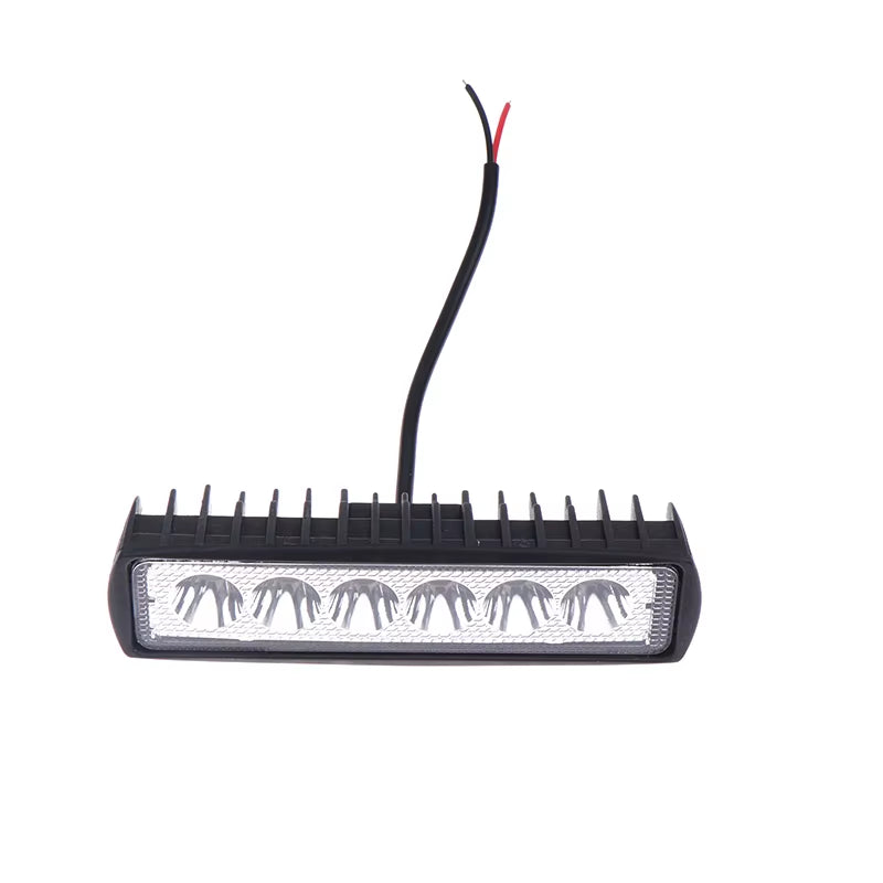 Car LED Light Bar 12V 18W 6000K Work Light for Car Motorcycle Truck Trailer Offroad Headlights Driving Light